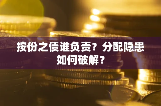 武汉按份之债谁负责？分配隐患如何破解？