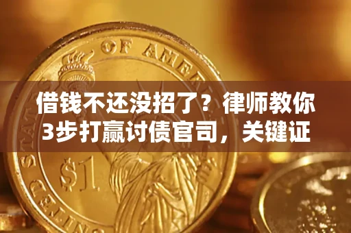 武汉借钱不还没招了？律师教你3步打赢讨债官司，关键证据千万别漏！